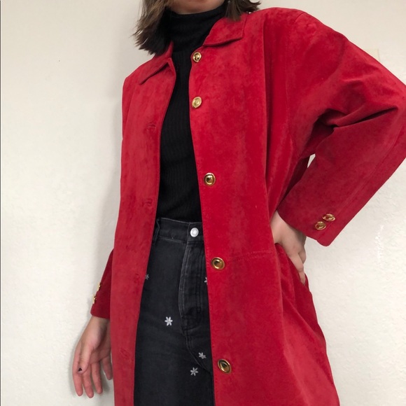 SOLD REAL suede coat